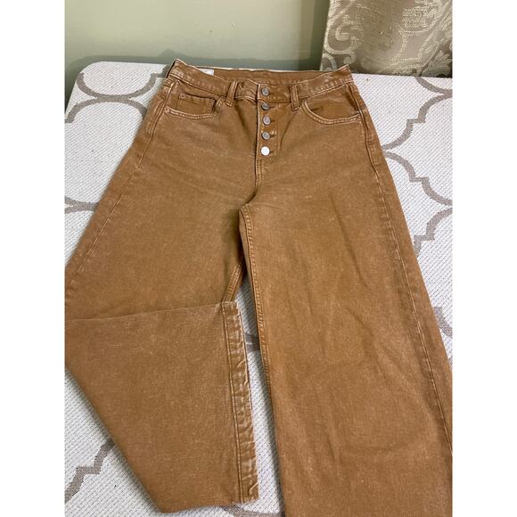 GAP High Stride Wide-Leg Ankle Jeans, summer spice, size 4, MSRP $79.95 - Picture 3 of 14